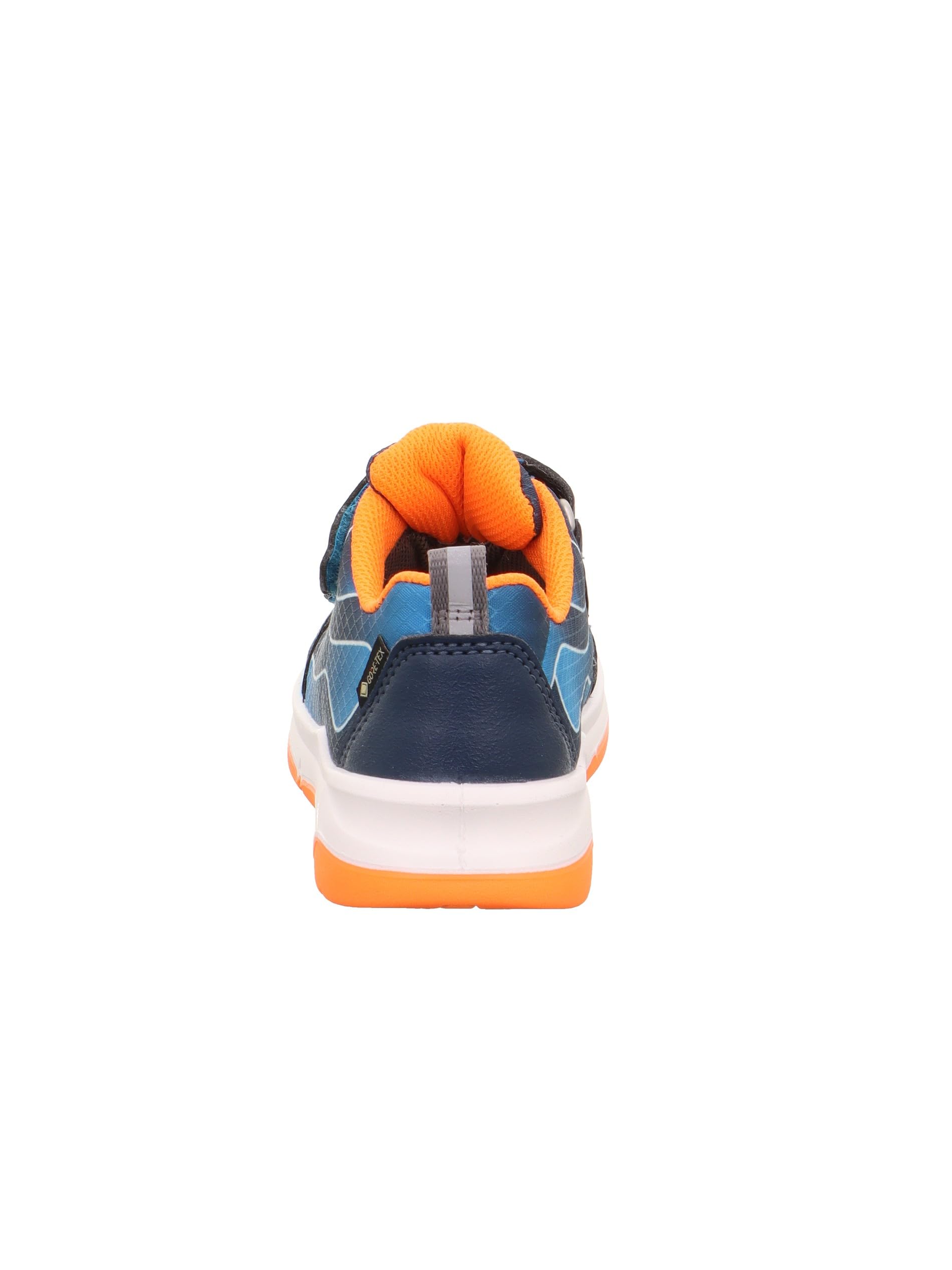 Superfit Jungen Cooper Leicht Gefütterte Gore-tex Blau/Orange 8020 Sneaker, Blau Orange 8020, 28 EU