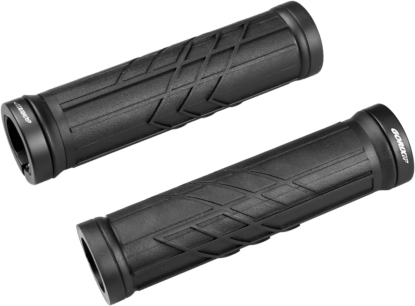 GORIX Bike Grips Lock On Round Non-Sticky 22.2mm 120g Handlebar Mountain Bicycle E-Bike (GSR-833 Vector)