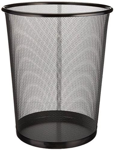EGYPTO 27cm Circular Mesh Waste Bin (Black)