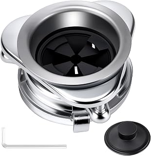 Garbage Disposal Flange,Stainless Steel Kitchen Sink Flange Kit 3 Bolt Mount for 3-1/2" Sink Drain Hole with Stopper and Splash Guard Compatible for Waste King EZ Mount, Whirlaway and GE Models