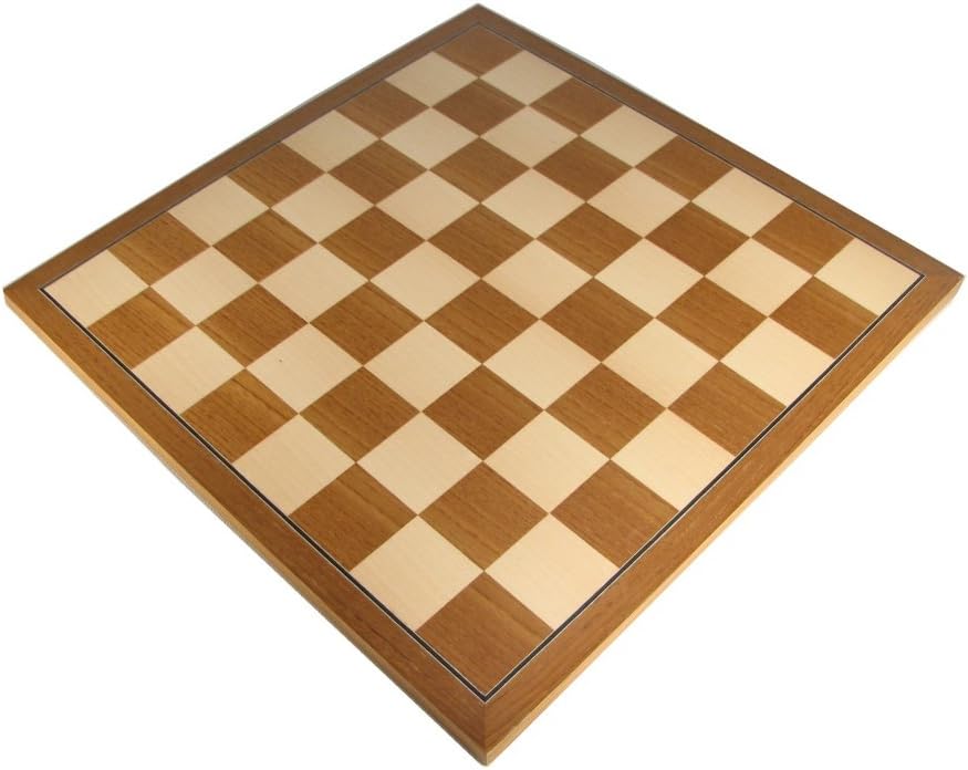 Mark Of Westminster 16" Teak Executive Style Chess Board with 1 3/4" Squares