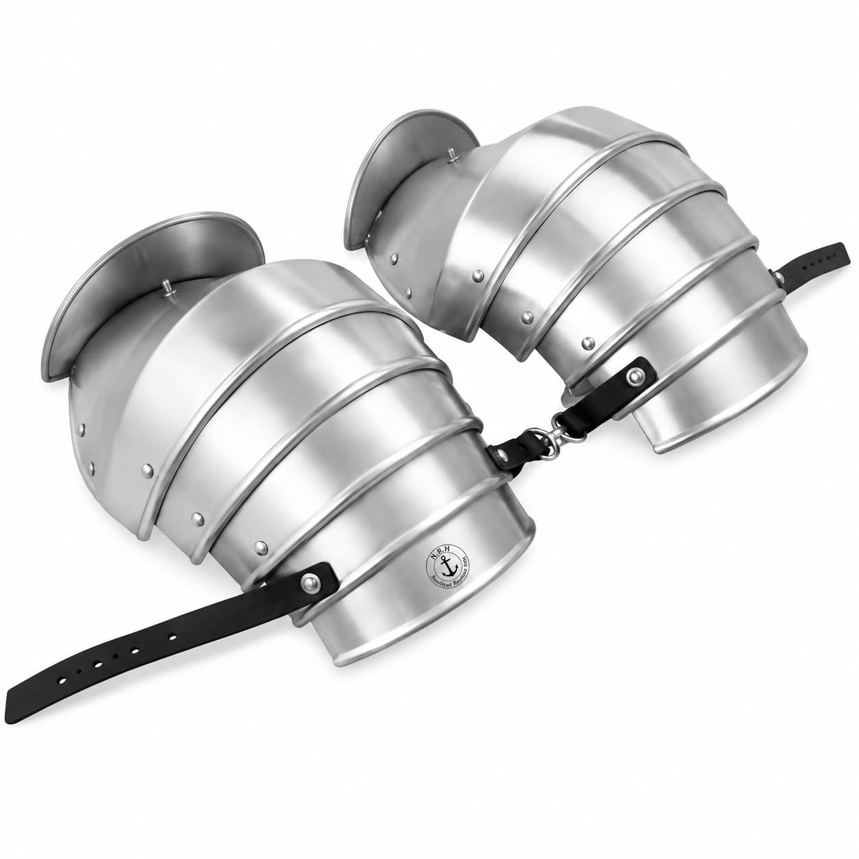 Nautical Replica Hub 18Gauge Handmade Medieval Knight Steel Pauldrons Armor Shoulder Larp Wearable Battle Warrior Shoulder Armor Halloween Costume (Medieval Renaissance pauldron s)