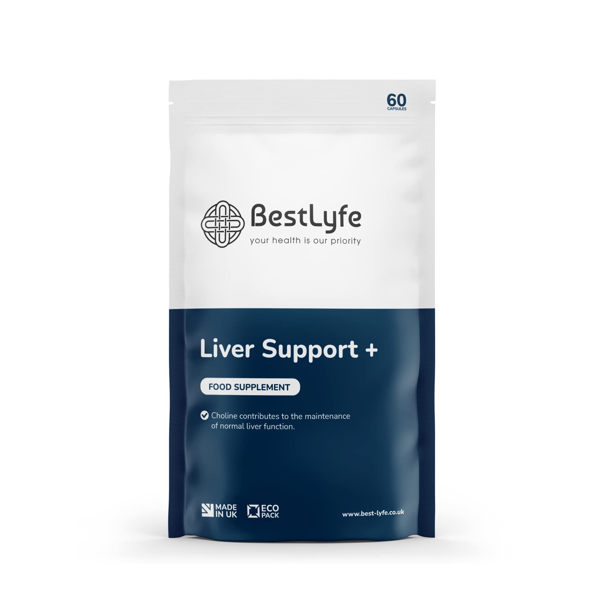 BestLyfe Liver Support + | Milk Thistle | Twin Pack | 120 Capsules | Liver Detox | Liver Cleanse | Liver Repair | Liver Supplements | Brain Function Support | Drug Free Treatment | UK Made