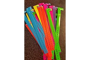 35 Assorted 3/4" Plastic/Vinyl Wristbands for Events