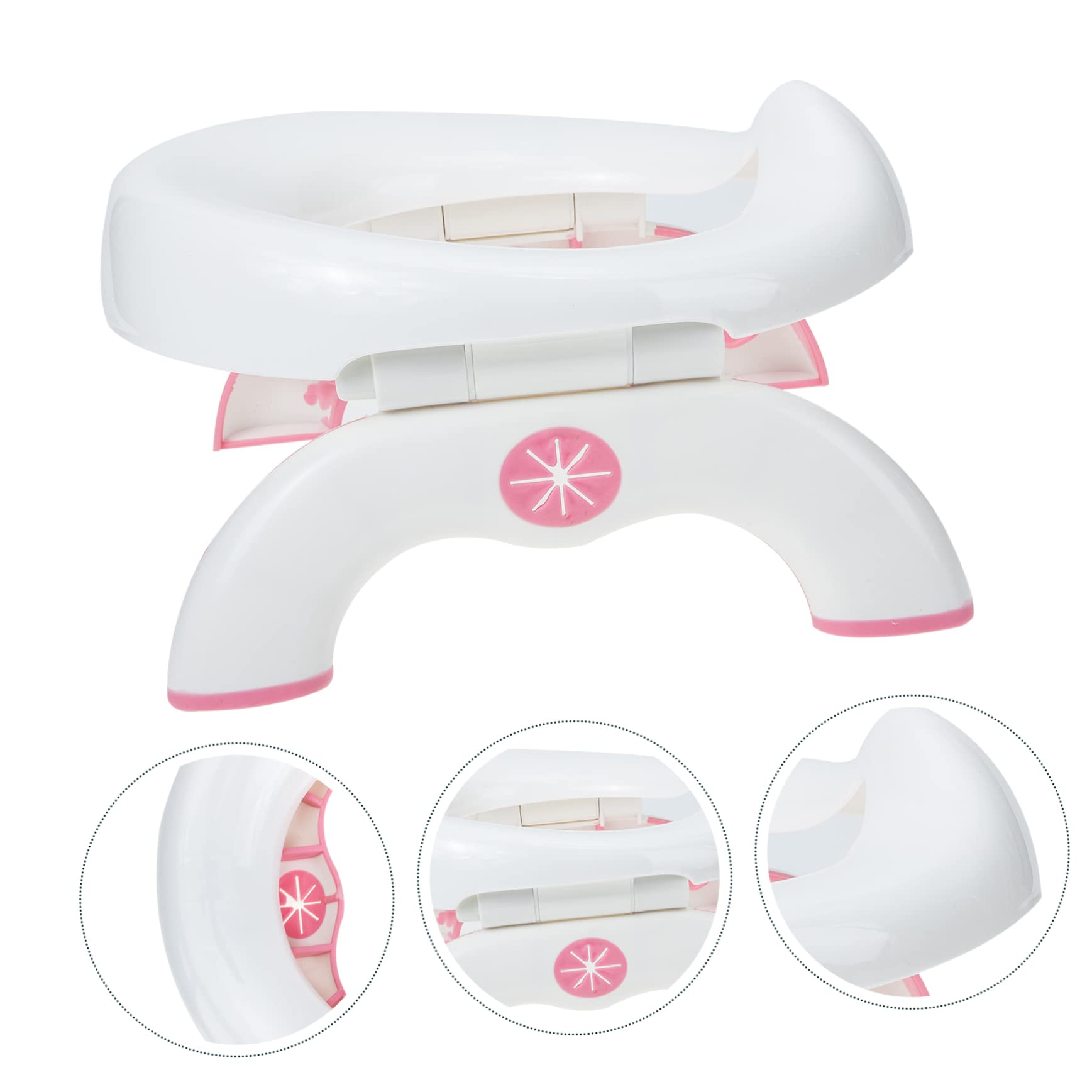 ORFOFE toilette pieghevole potty kiddikutter automobile i figli car seat vasino portatile per bambino vasino pieghevole vasino per bambini rifornimento del bambino plastica Rosy