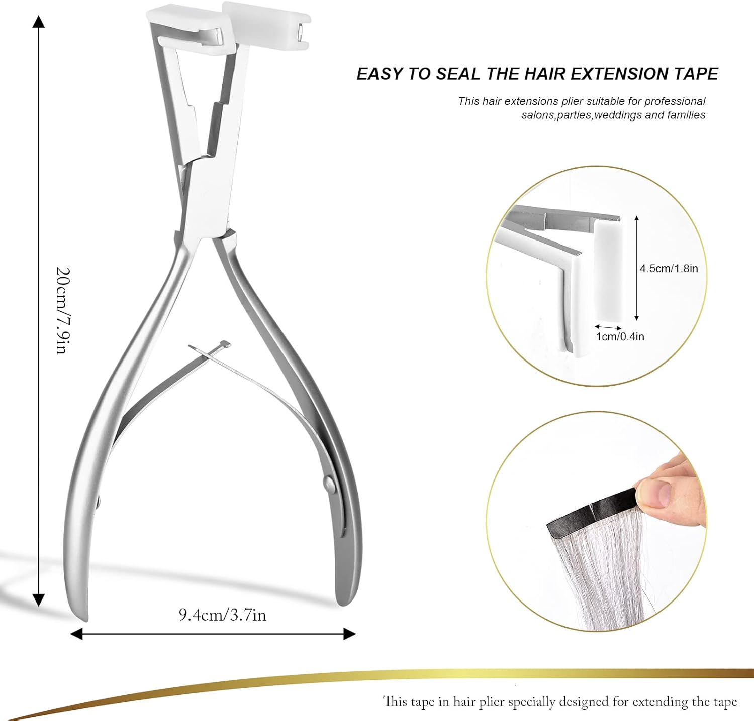 Alicates Rectos Para Extensiones De Cabello Y Herramienta Pa