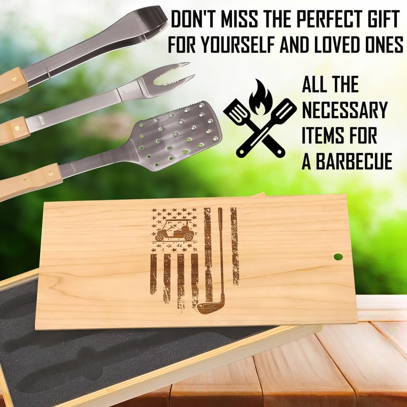 Set para Parrilla con Spatula, Pinzas y Tenedor de Acero Inoxidable miniatura 2