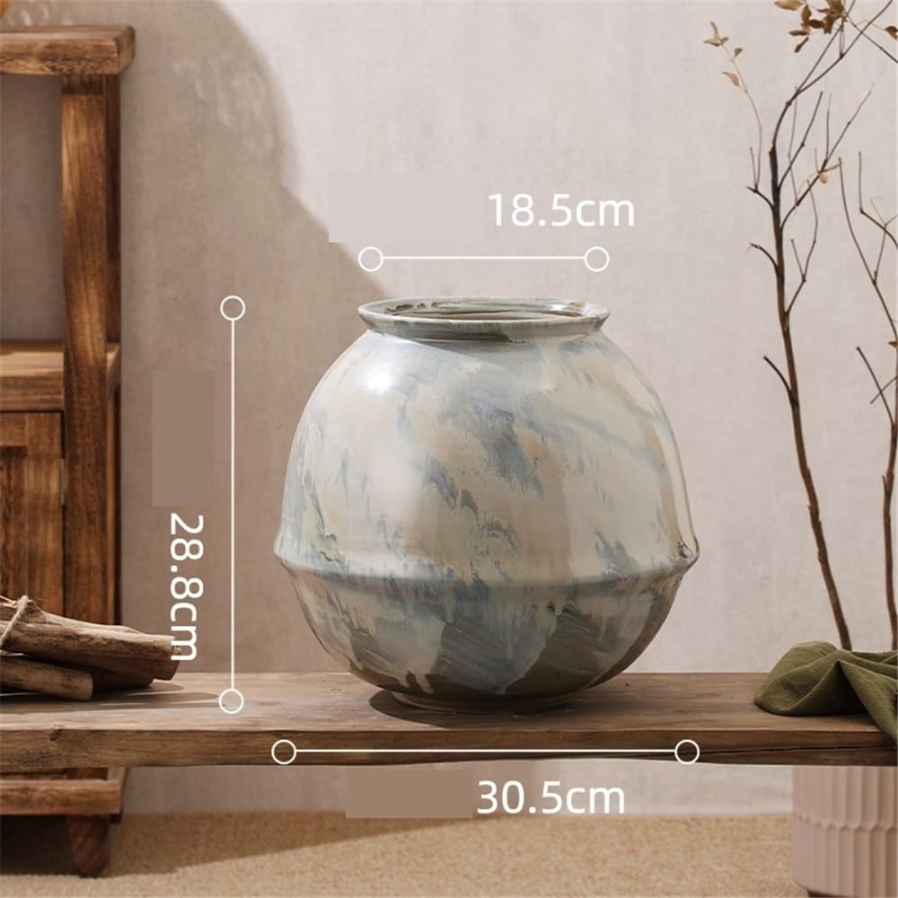 Pots de fleurs en terre cuite avec trou de drainage, pots de fleurs en céramique pour l'intérieur et l'extérieur, parfaits pour la décoration de la maison, du jardin et de la terrasse