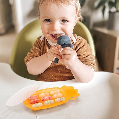 Miniatura 3 de haakaa Bandeja de silicona para mordiscos, molde de paletas de dentición de leche materna, alimentador congelador de alimentos frescos para bebés,