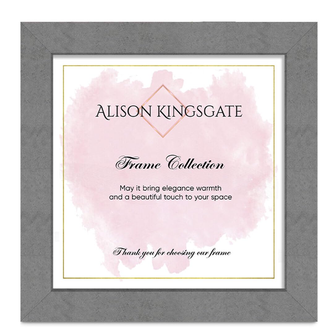Alison Kingsgate Modern Grey Marble 9X9 Picture Frame for Photo,Certificate — image 1