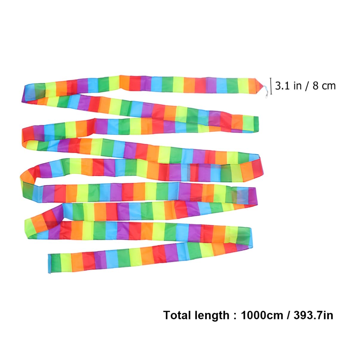Abaodam Rainbow Kite Tails 2 Pack 10m Length Prism Kite Tail for Outdoor Flying Floating