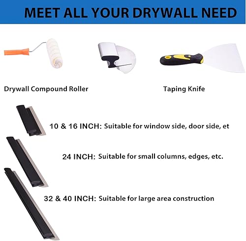 Miniatura 6 de BXGTECH Hoja de desnatado de 48 pulgadas con cuchillas de 0.020in y 0.014in, hoja de acero inoxidable 301, herramientas de paneles de yeso de
