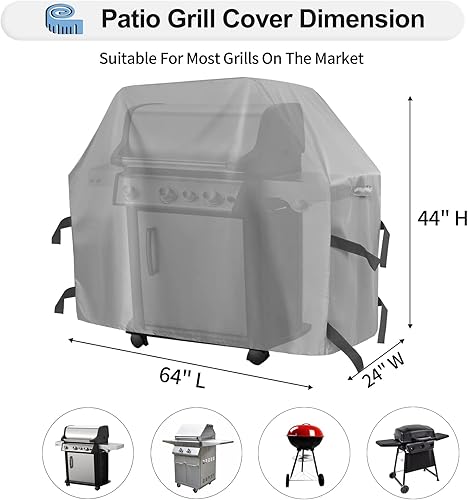 Miniatura 62 de OutdoorLines Cubierta impermeable para parrilla de barbacoa resistente – Cubiertas universales para parrilla de barbacoa resistentes a los rayos UV
