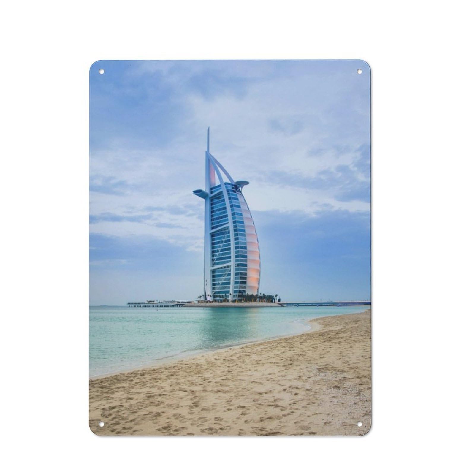 Junmoney Dubai Tin Wall Plaque 40X30cm With For Studio Or Craft Room, For Cooler-Season Styling In Studio And Craft Room