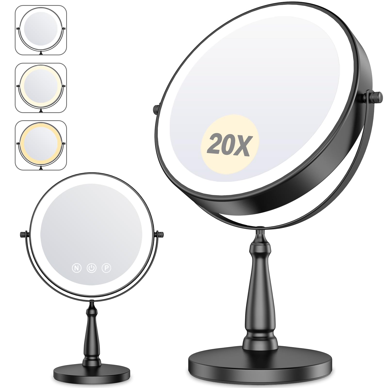 WOOCICA 20X Magnifying Mirror