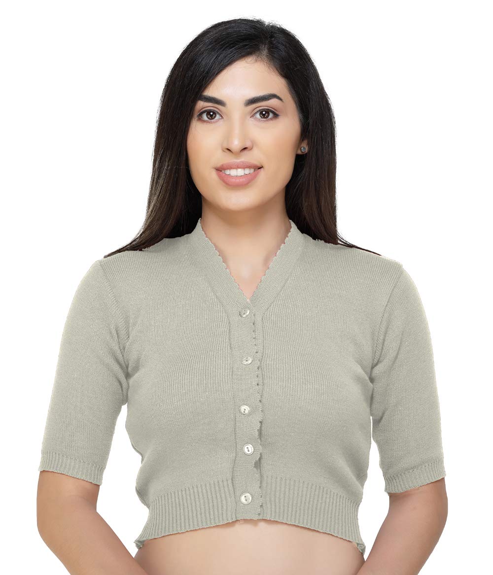 Women's Cotton Solid Half Sleeve Blouse-image-34