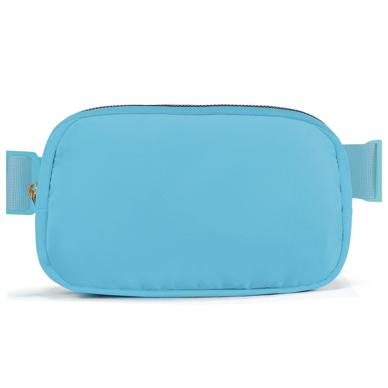 Belt Bag Zipper Fanny Pack Crossbody Bags for Women,Fashion Nylon Waist Packs, Water Repellent Two Way wear with Adjustable Strap Gifts for Teenage Girls Women Men (lake blue)