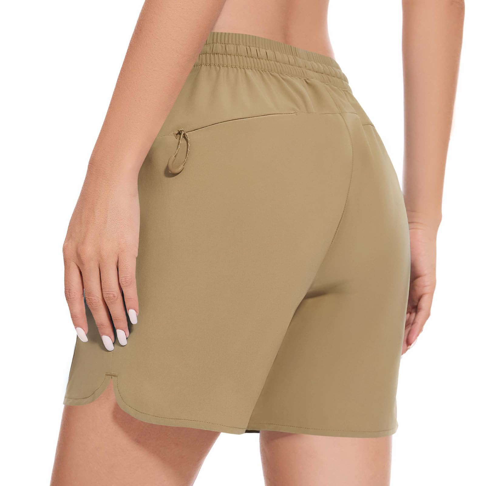 Bassdash Damen 5" Angeln Wanderhose Stretch Shorts UPF 50 + Wasserdicht Schnell Trocken Sportlich Wandern Shorts mit Taschen FP05W