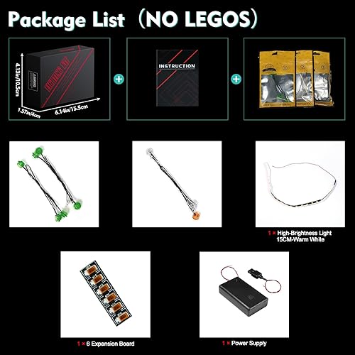 Miniatura 4 de VONADO Kit de luz LED compatible con maceta Lego 40588 (solo luces, sin modelos) Juego de iluminación creativa Accesorios compatibles con Lego 40588