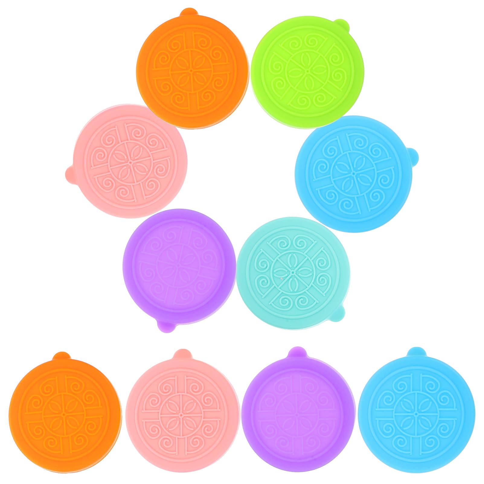 Didiseaon 5 Set Coperchio Per Barattolo Di Per Yogurt Tazze Di Salsa Riutilizzabili Con Coperchi Pentole Con Coperchio Distributore Tazza Rubinetto Gel Di Silice 12 Pezzi * 5