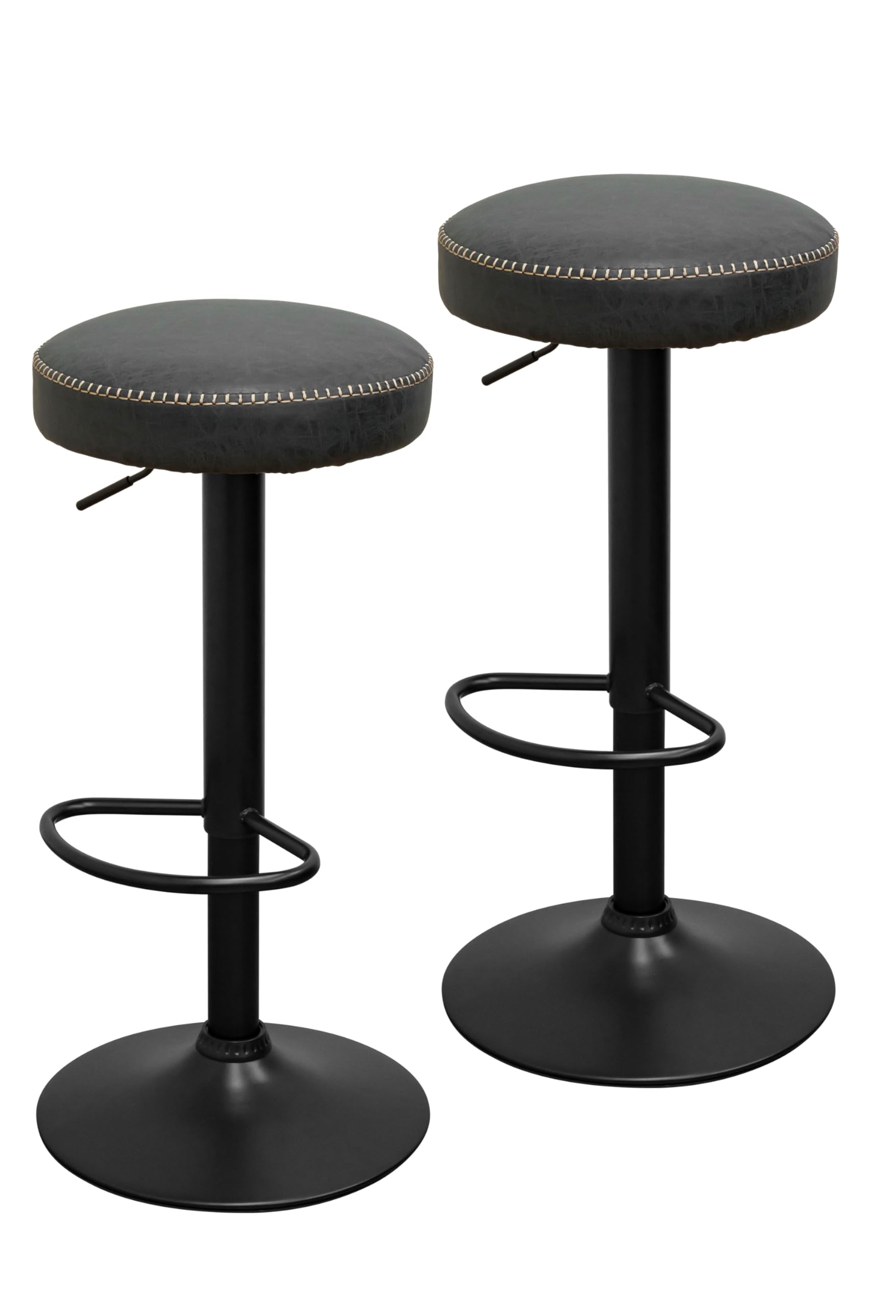 黒のバースツール カウンタースツール チェアー 昭和レトロ