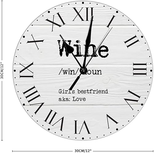 Miniatura 148 de Reloj de PVC con definición psicológica, reloj de pared grande con números romanos inspiración, refranes de inspiración de 12 pulgadas, significado