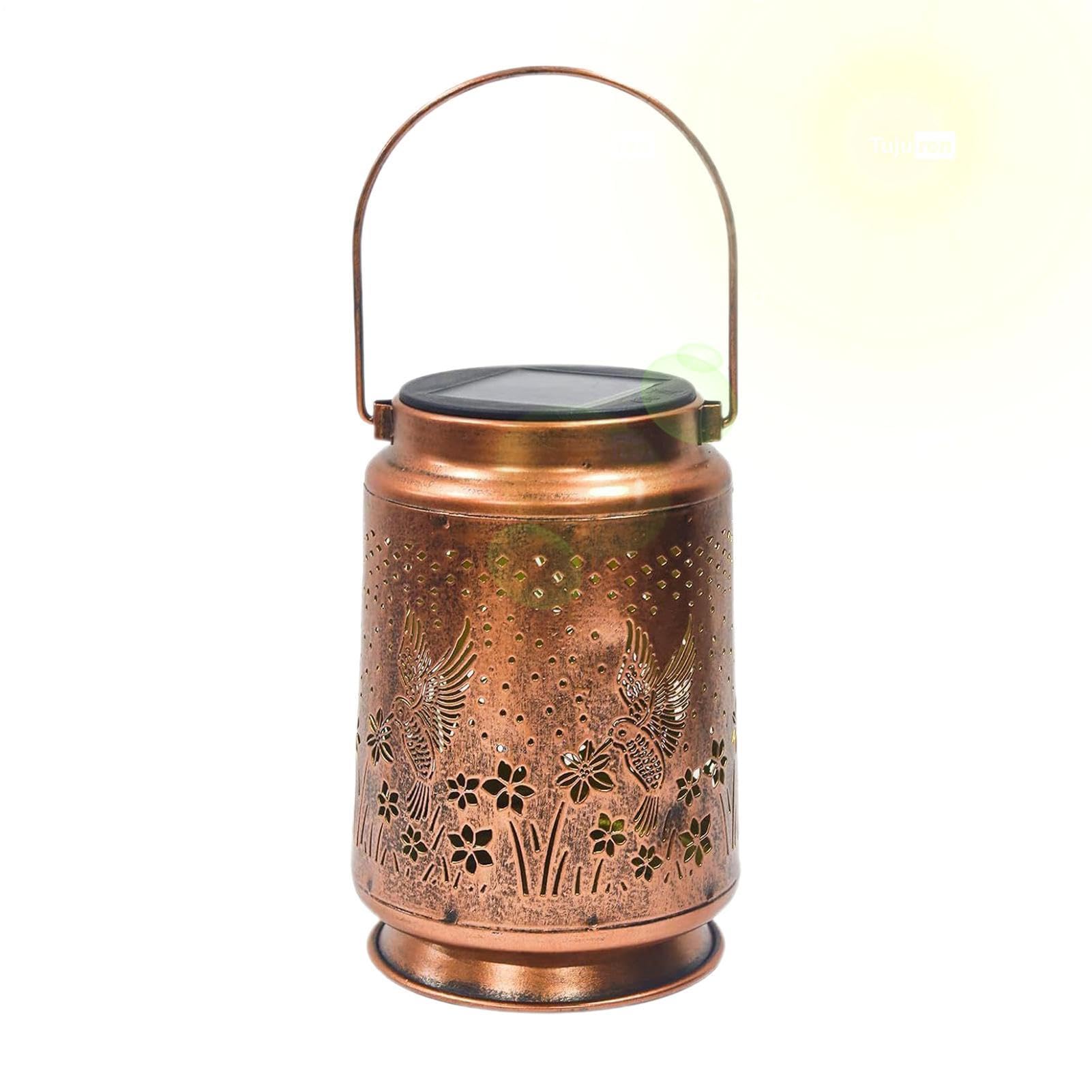 Farol solar colibrí decorativo e impermeable para decoración de senderos y patios 8