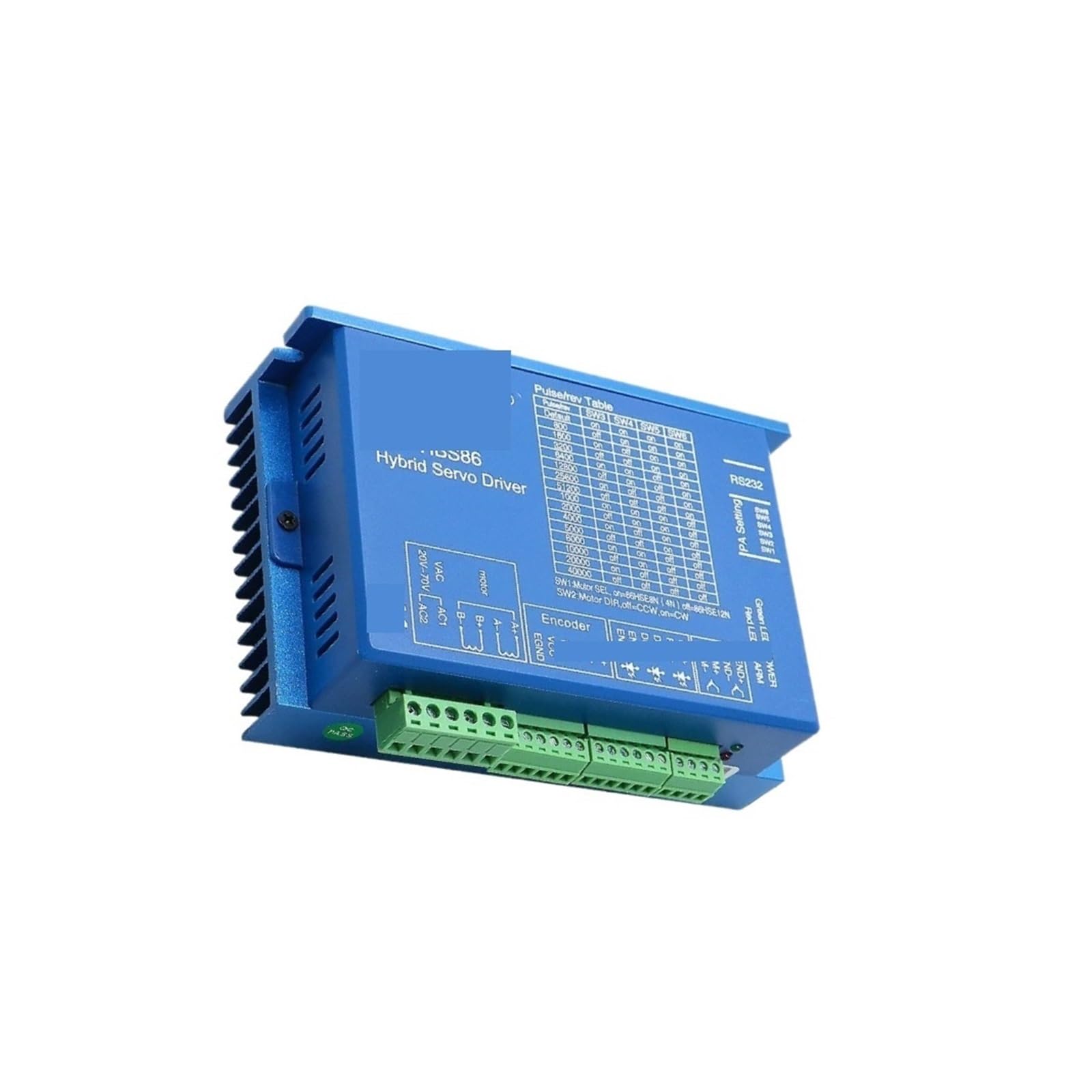 Controlador de servomotor híbrido HBS86 AC20-80V o DC30-110V 8.0A codificador 1000 líneas Adecuado for Pasos Bucle Cerrado Nema34