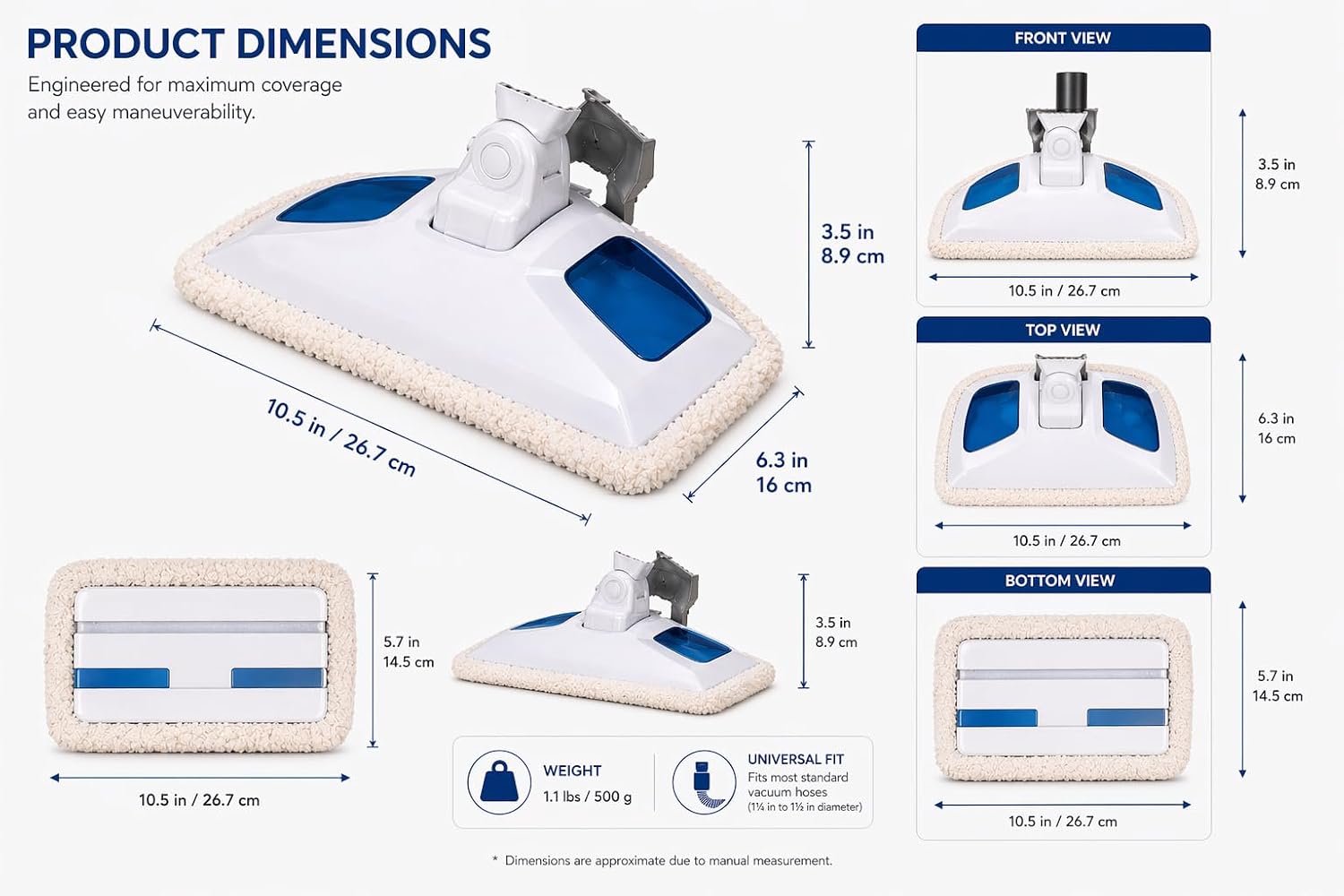 Replacement of Bissell Foot Assembly Powerfresh Scrubbing & Sanitizing Steam Mop, Fits Only Model 1940 Series #203-2651
