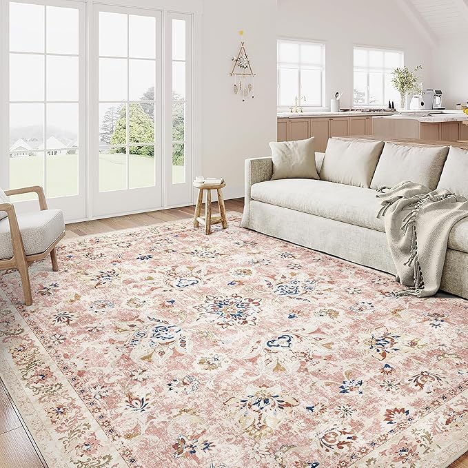 Tapis de salon doux antiderapant fini les glissades 110x190