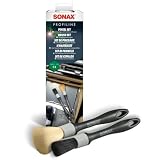 SONAX PROFILINE 02990000 Juego de pinceles (2 unidades) para la limpieza de llantas, emblemas, rejillas de ventilación y otras zonas de difícil acceso en el vehículo