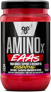 BSN Amino X EAAs, Muscle Recovery & Endurance, 10g Essential Amino Acids, 5g BCAAs, Zero Sugar, Caffeine Free, Watermelon Splash, 13.2oz, 25 Servings