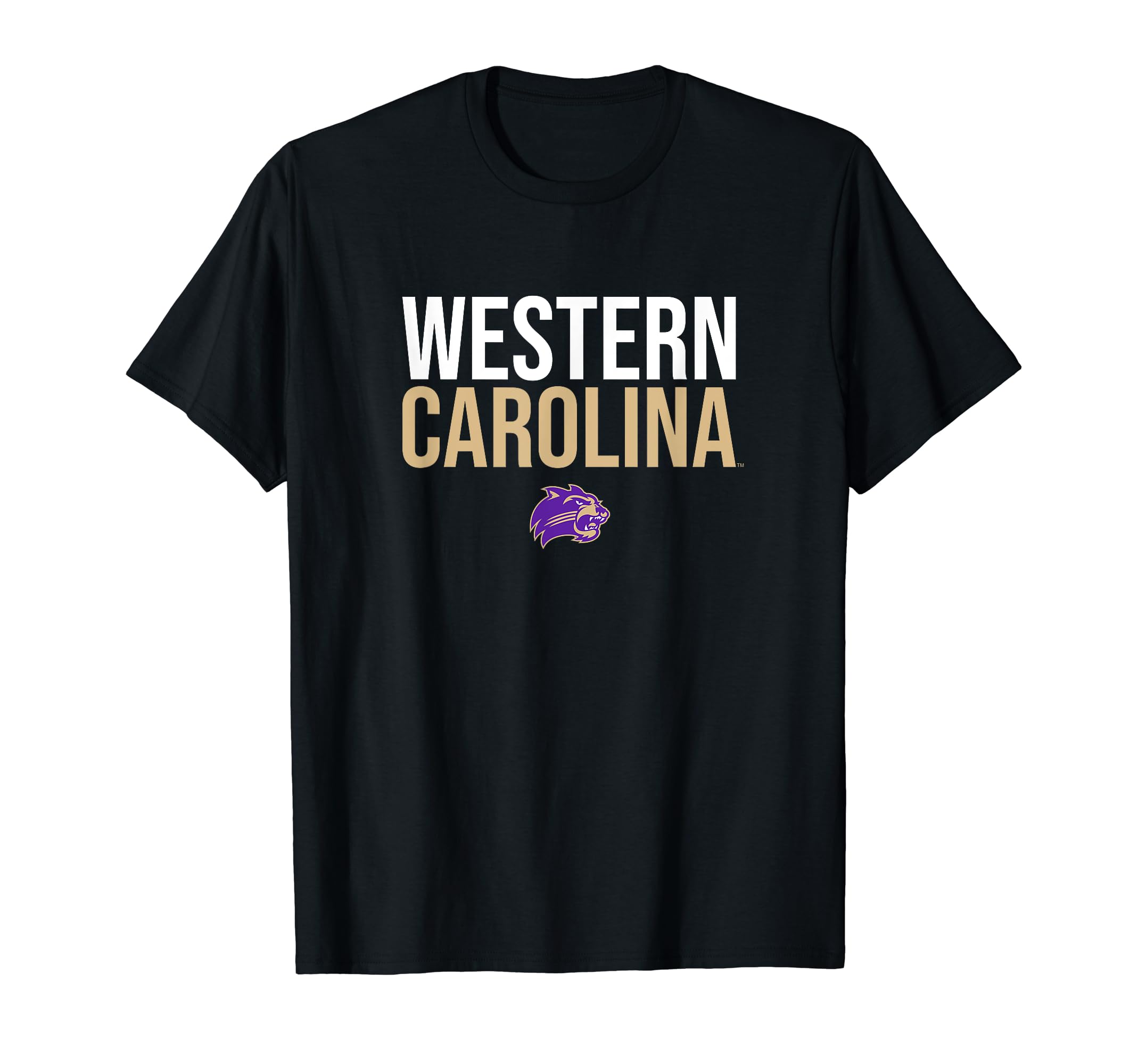 Western Carolina University Catamounts Stacked T-ShirtOEKO-TEX STANDARD 100