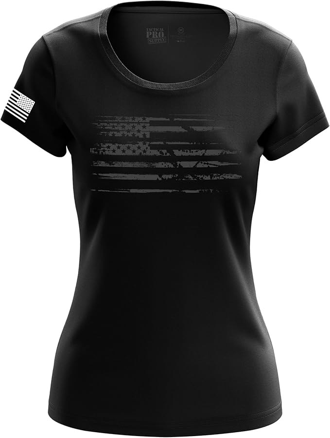 Amazon.com: Tactical Pro Supply Patriotic Shirt for Women, American Flag Shirt USA Print Graphic Tees Short Sleeve Shirts for Women, Patriot Womens Tops, Printed in The USA | Phantom Flag - M : Clothing, Shoes & Jewelry