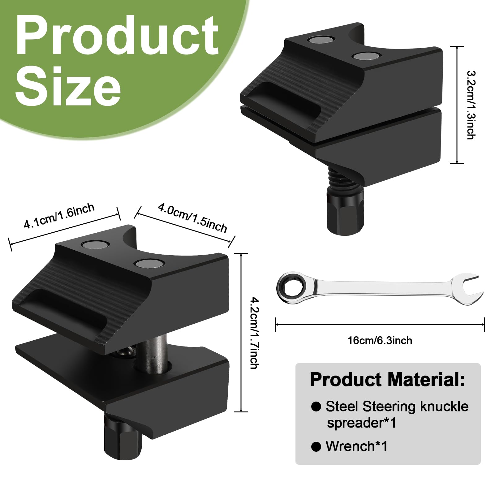 Divaricatore for nocche sterzo con mozzo Diviso for Sospensione Auto,Strumento Universale per Divaricatore Dell'articolazione,Universale per la Maggior Parte delle Marche e Modelli di