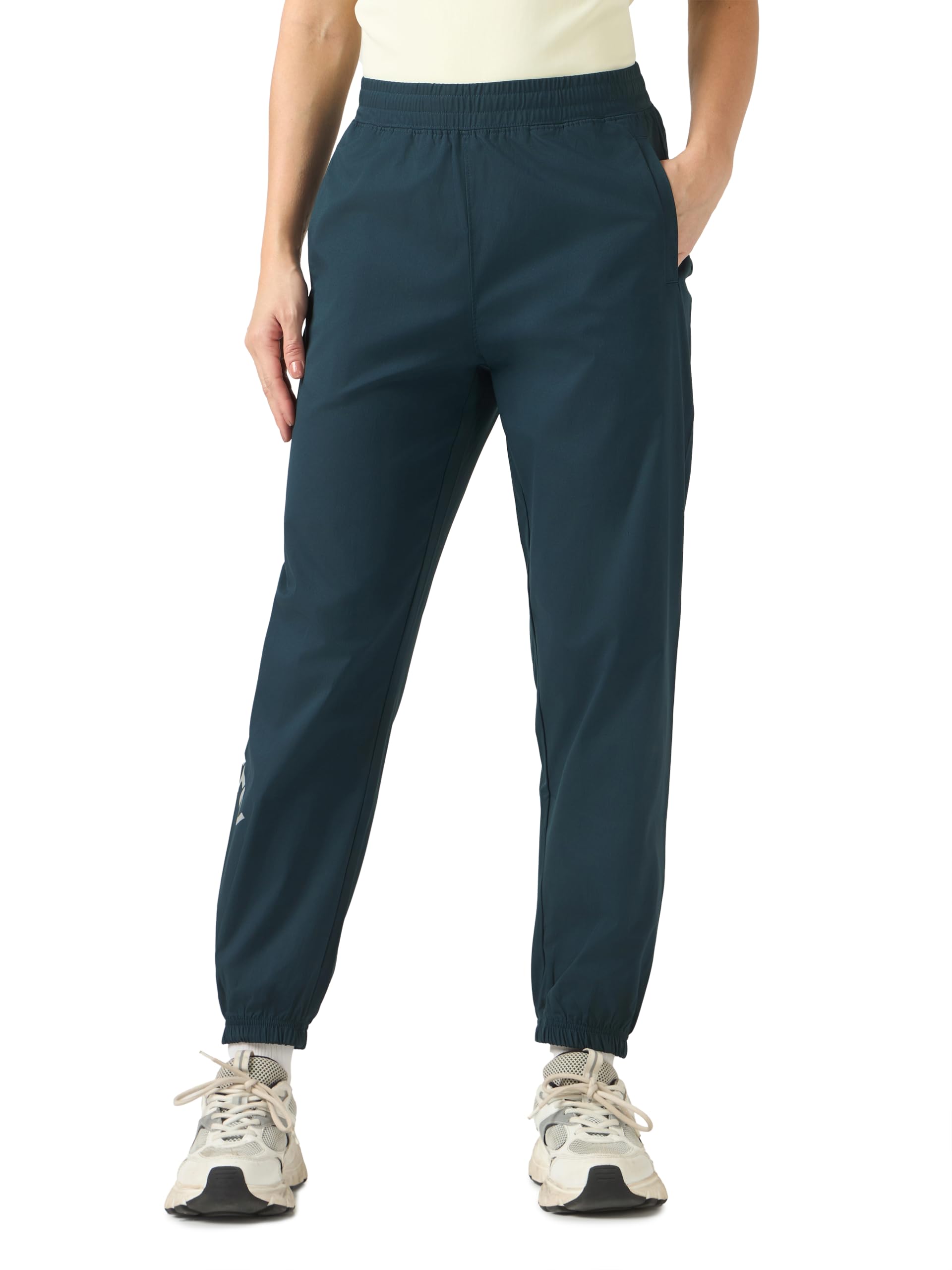technosport Women's High Rise Relaxed Fit Stretchable Solid Joggers with SPF50+, Qucik Dry for Gym, Sports and Regular Use-picture-43