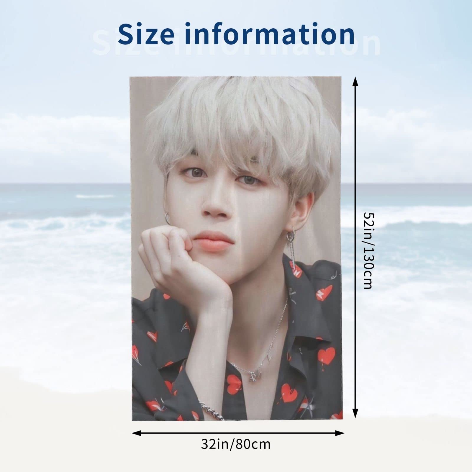 Amazon｜ジミン バスタオル フェイスタオル マイクロファイバー 大判