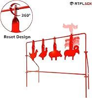 Vista 2 de Atflbox BB Gun Target Animal Silhouette Heavy Metal Spinning Pellet Airsoft Shooting Target para exteriores, clasificado para calibre .177 .20