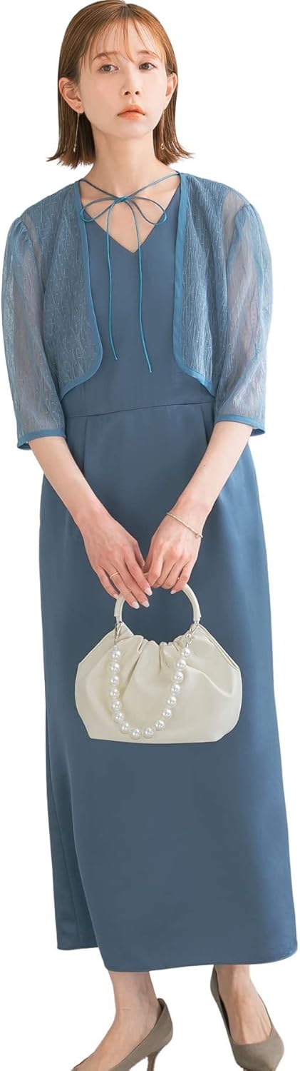 極美品✨ソウソウ 京型友禅 裾2wayロングワンピースリネン ウール M