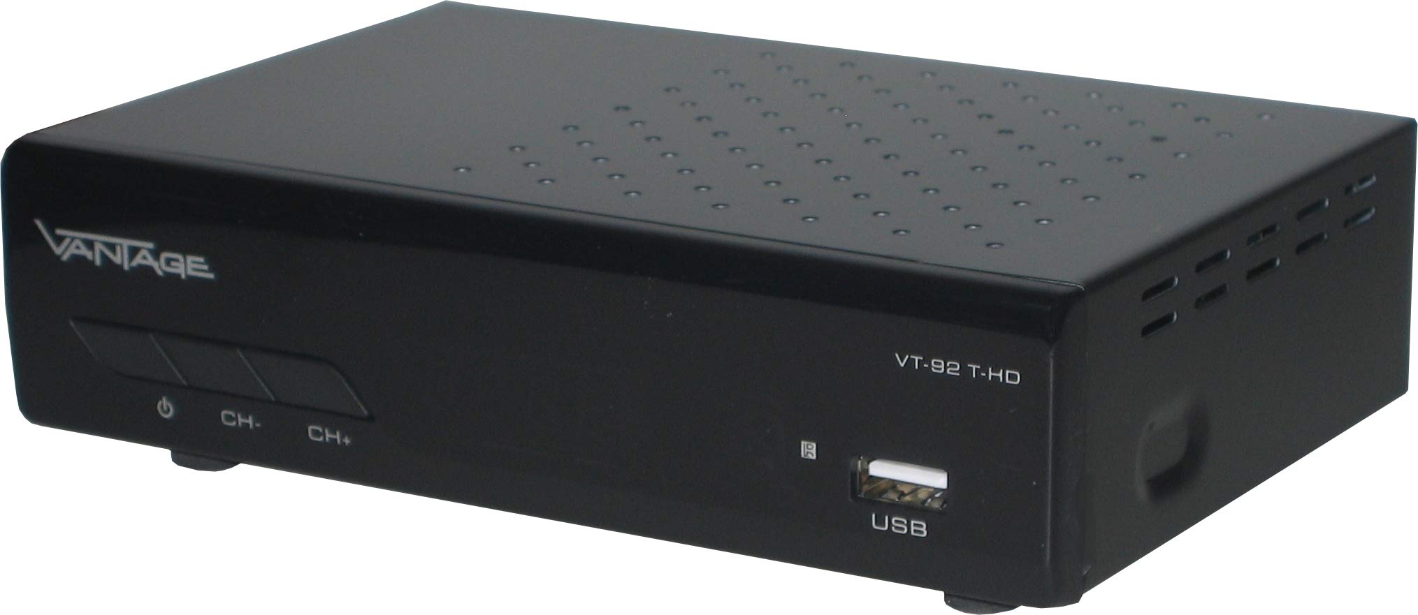 Vantage VT92 T-HD Récepteur DVB T2 HEVC USB HDMI Péritel Mediaplayer Noir