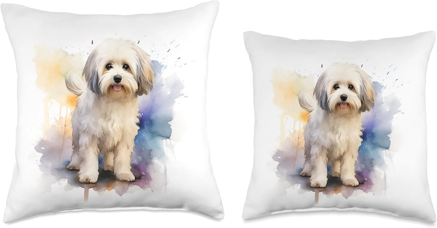 Havanese Dog Lover Throw Pillow