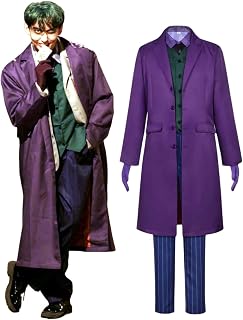 [Essri] ジョーカー joker コスプレ衣装 バットマン ダークナイト joker コスチューム バットマン ダークナイト 変装 仮装 ハロウィン イベント パープル メンズ