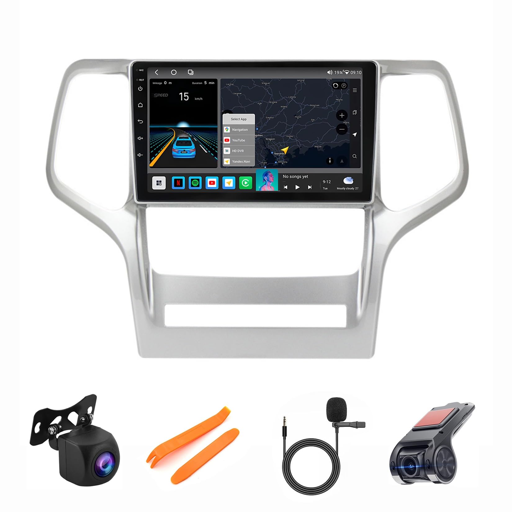 Estéreo para automóvil: Actualiza tu Jeep Grand Cherokee con pantalla táctil de 10" y GPS