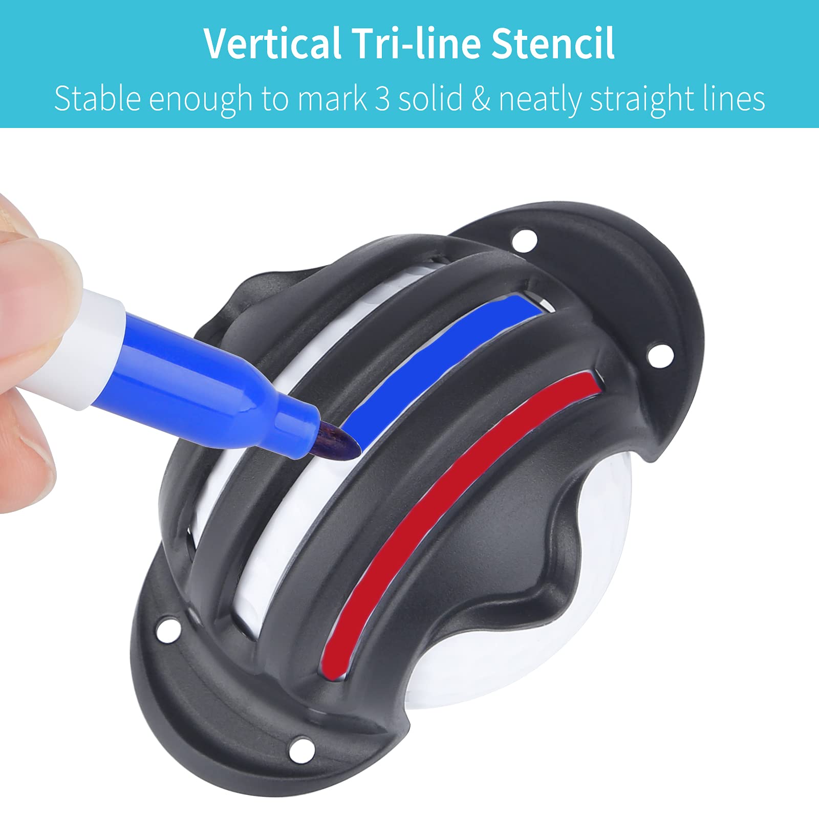 Uniclife Set di allineamento per Golf 2/4 Pezzi con Pennarelli Guide Massime Sagoma