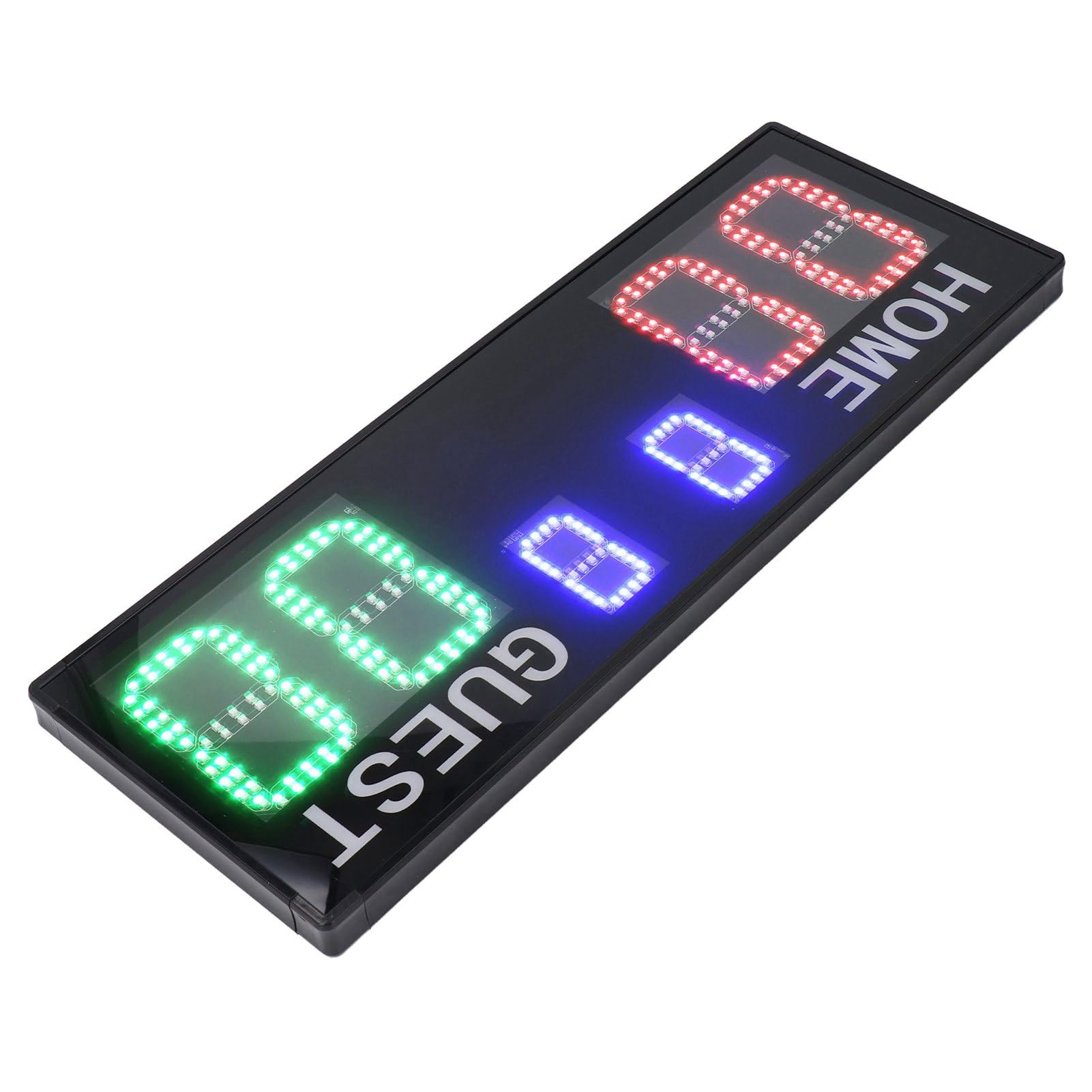 Tabellone Segnapunti Elettronico a LED, Display a LED Luminoso a 6 Cifre 1-99 Segnapunti Digitale con Telecomando, Tabellone Elettronico per Pallacanestro per Pallavolo, Basket, Calcio