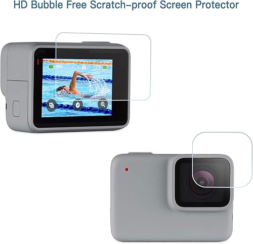 Miniatura 6 de D&F Carcasa impermeable para HERO7 White & Hero 7 Silver, 30M Underwater Photography Protective Shell con películas protectoras de pantalla e