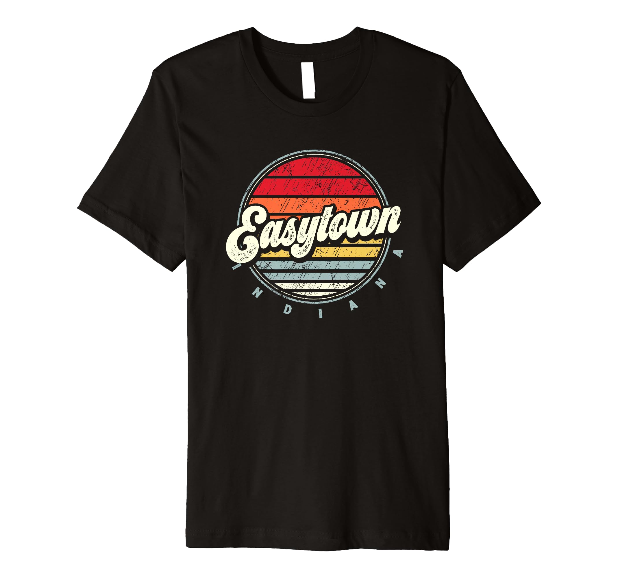 Retro Easytown Home State Cool 70s Style Sunset Premium T-Shirt