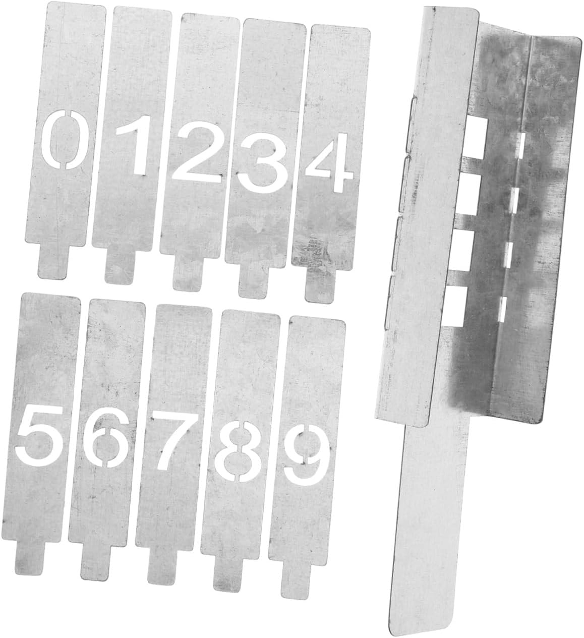 1set Hollow Number Stencils for Painting and Crafts Replacement Templates for Projects Wood and Walls Includes Numbers for Versatile Use