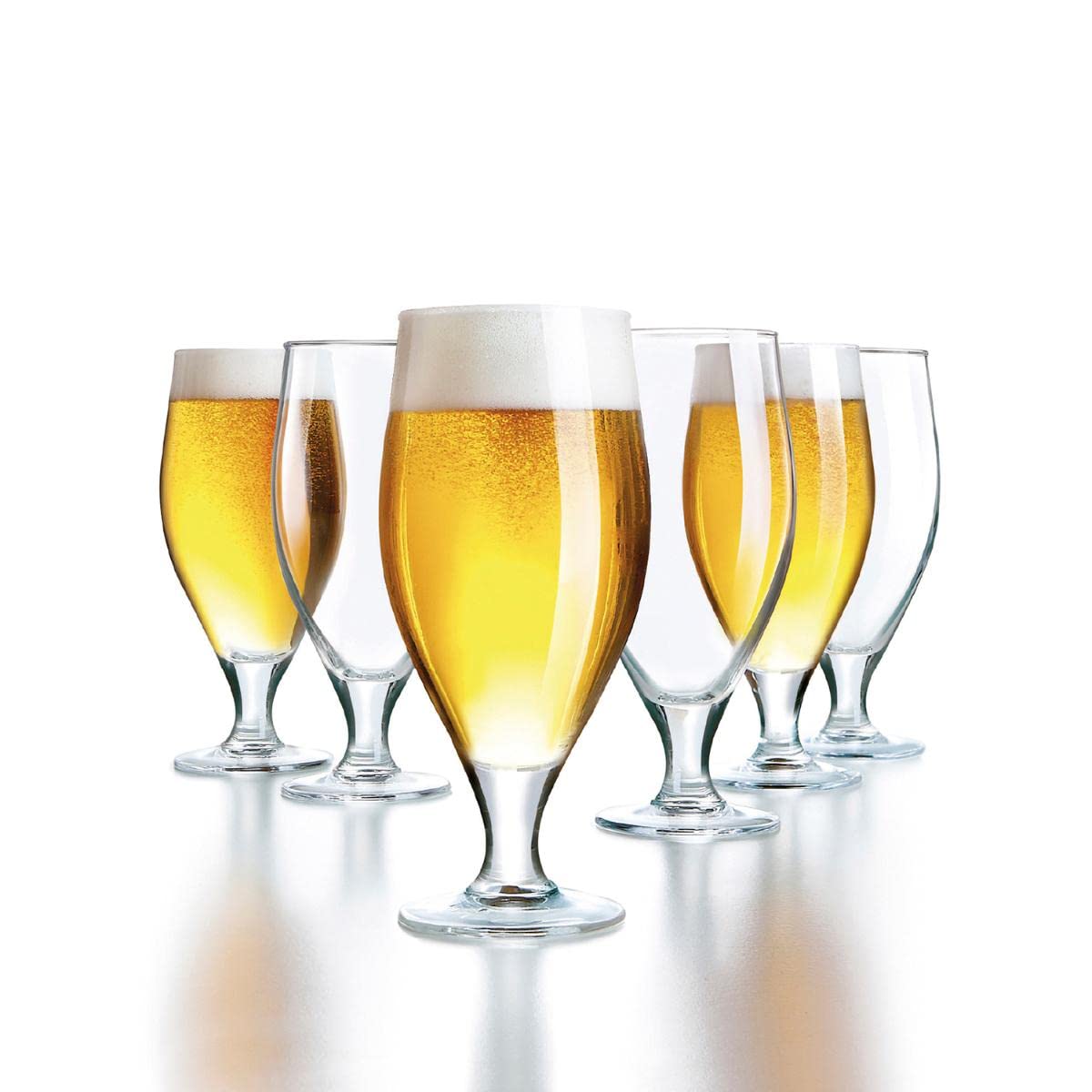 Arcoroc Cervoise Copas de Agua, Glass, 380 ml, 6 Unidades