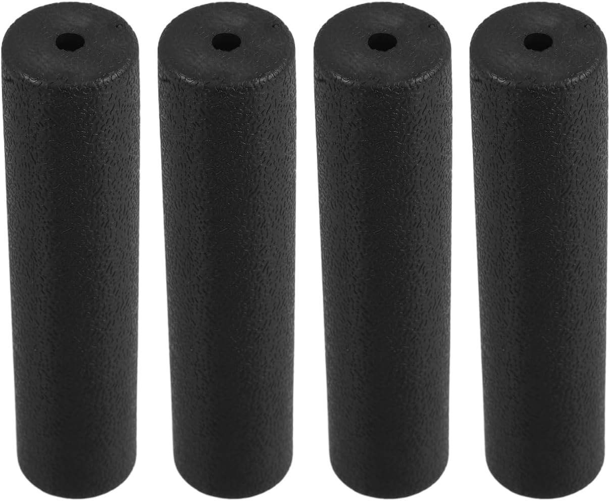 Abaodam 4pcs Fitness Equipment Grip Non Slip Rubber Barbell Handle Cover | Weight Lifting Exercise Equipment Grip Sleeve, Compatible with Dumbbells, Gym Machines